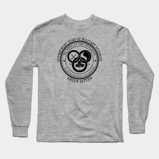 The Wheel of Time University - Dept. Head of Military Sciences (Green Sitter) Long Sleeve T-Shirt